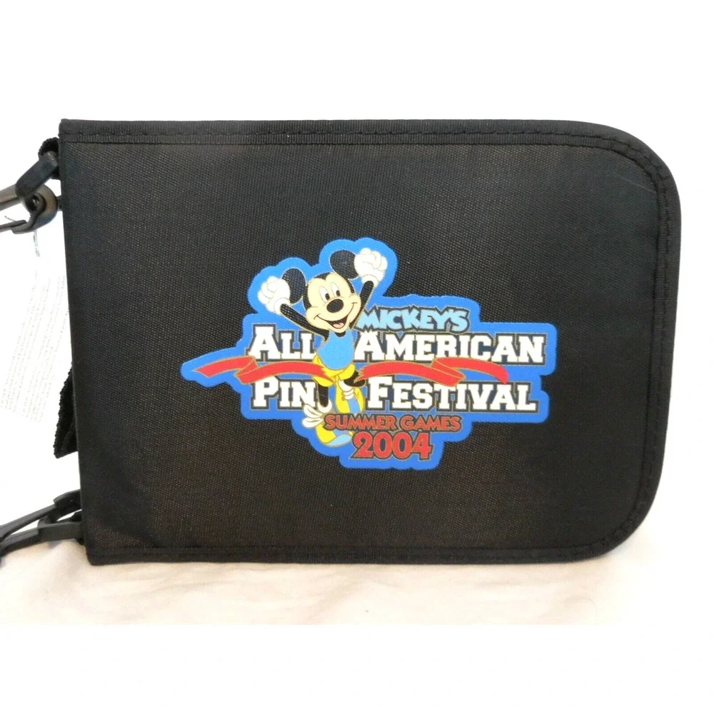 Disney DLR 2004 Mickey's All American Pin Festival - Mini Trading Pin Bag New